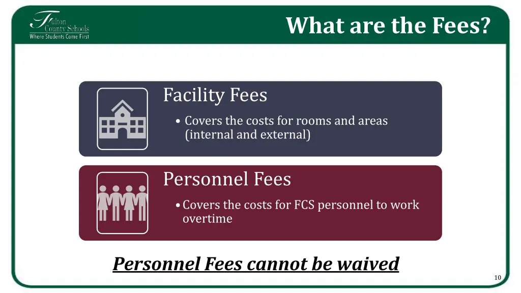 what are the fees