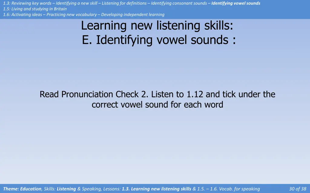 1 3 reviewing key words identifying a new skill 10