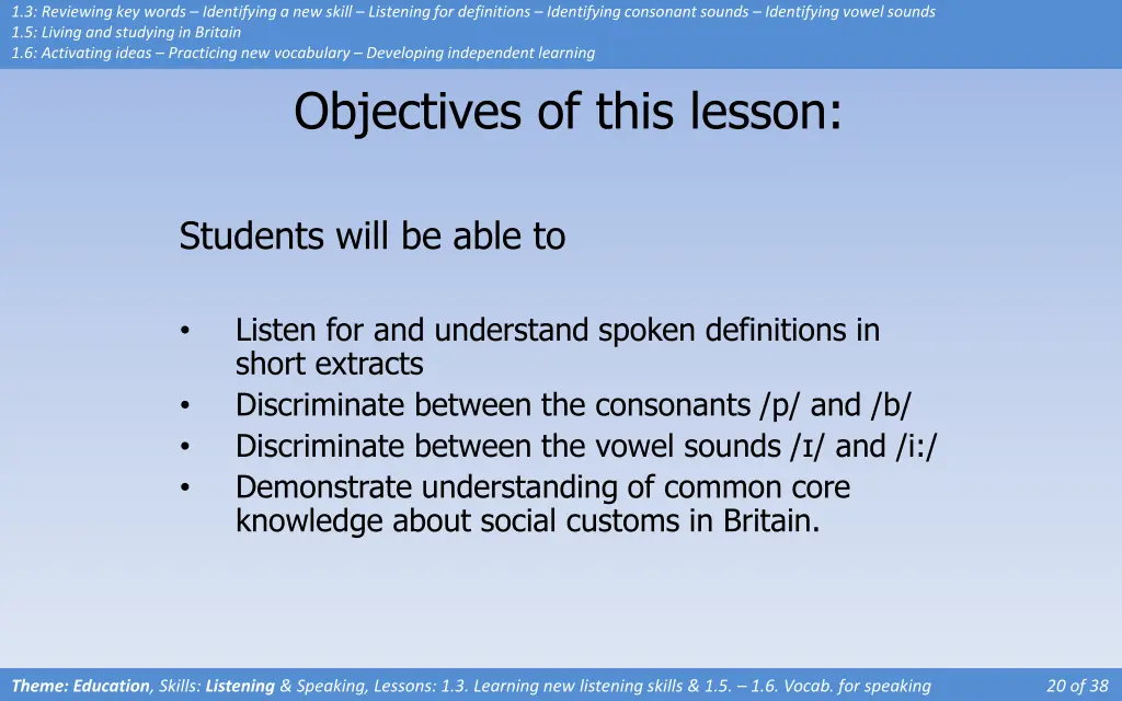 1 3 reviewing key words identifying a new skill
