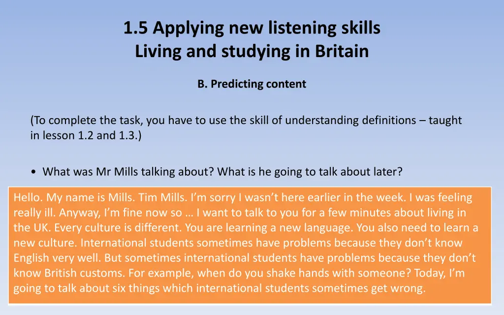 1 5 applying new listening skills living