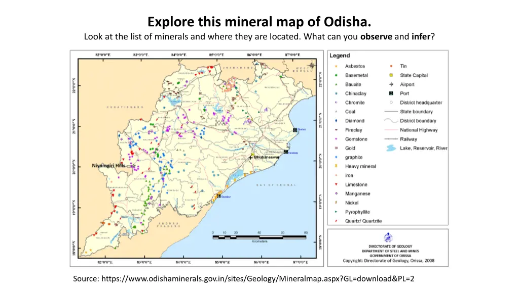 explore this mineral map of odisha look