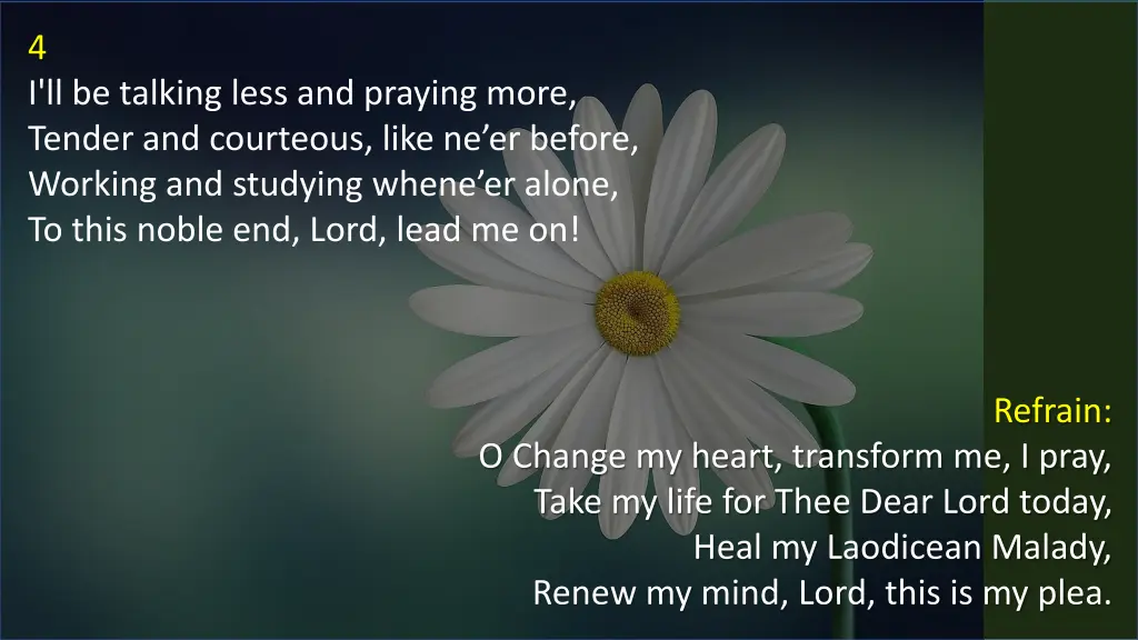 4 i ll be talking less and praying more tender