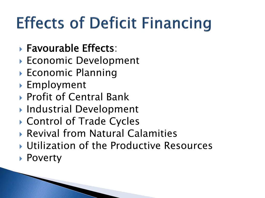 favourable economic development economic planning