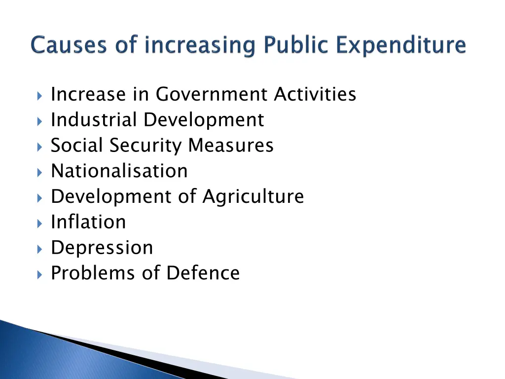 increase in government activities industrial