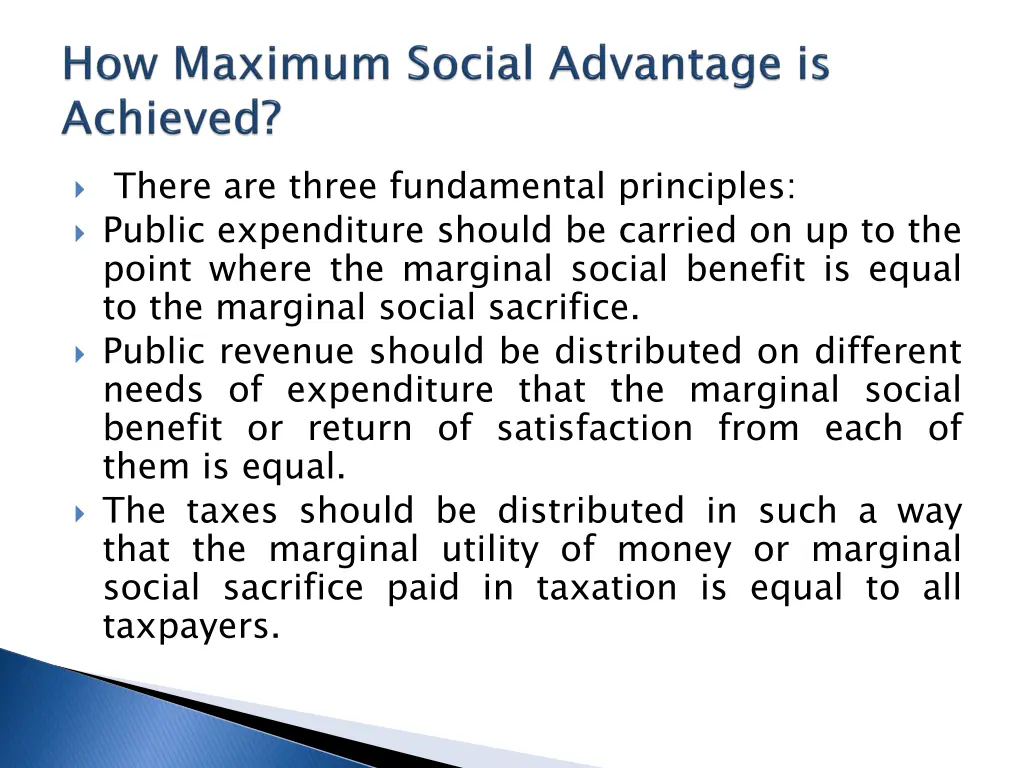 there are three fundamental principles public