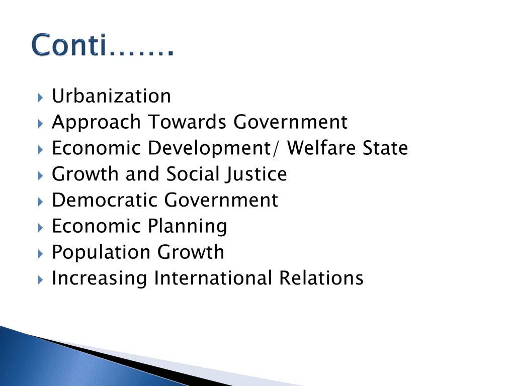 urbanization approach towards government economic