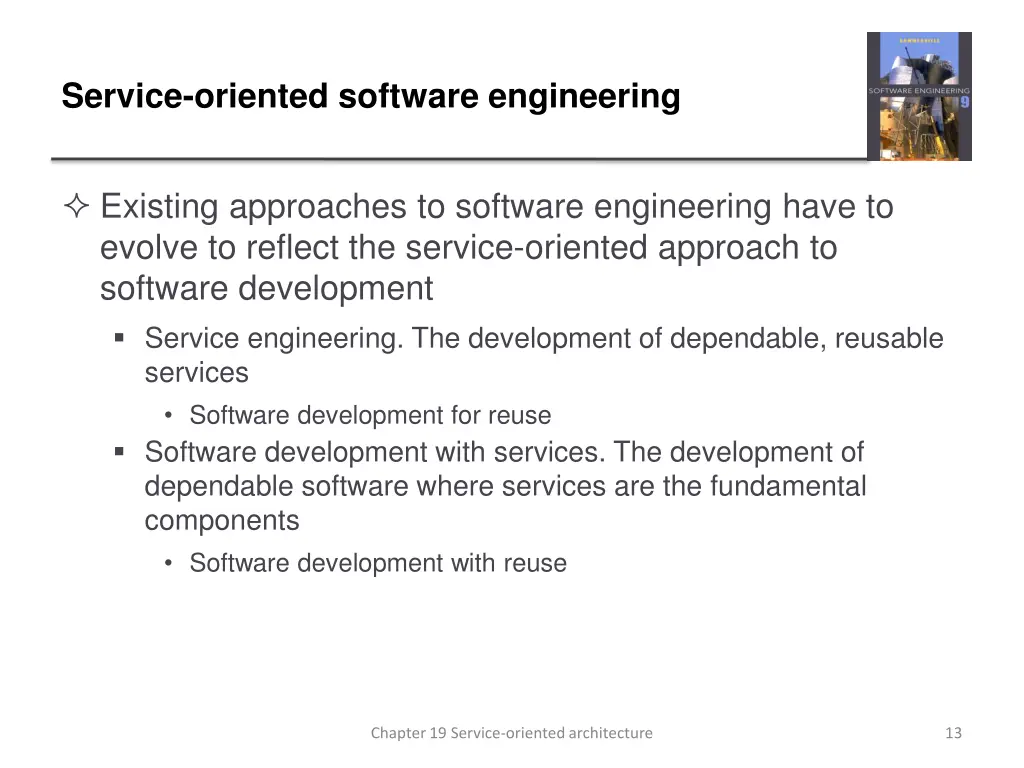 service oriented software engineering