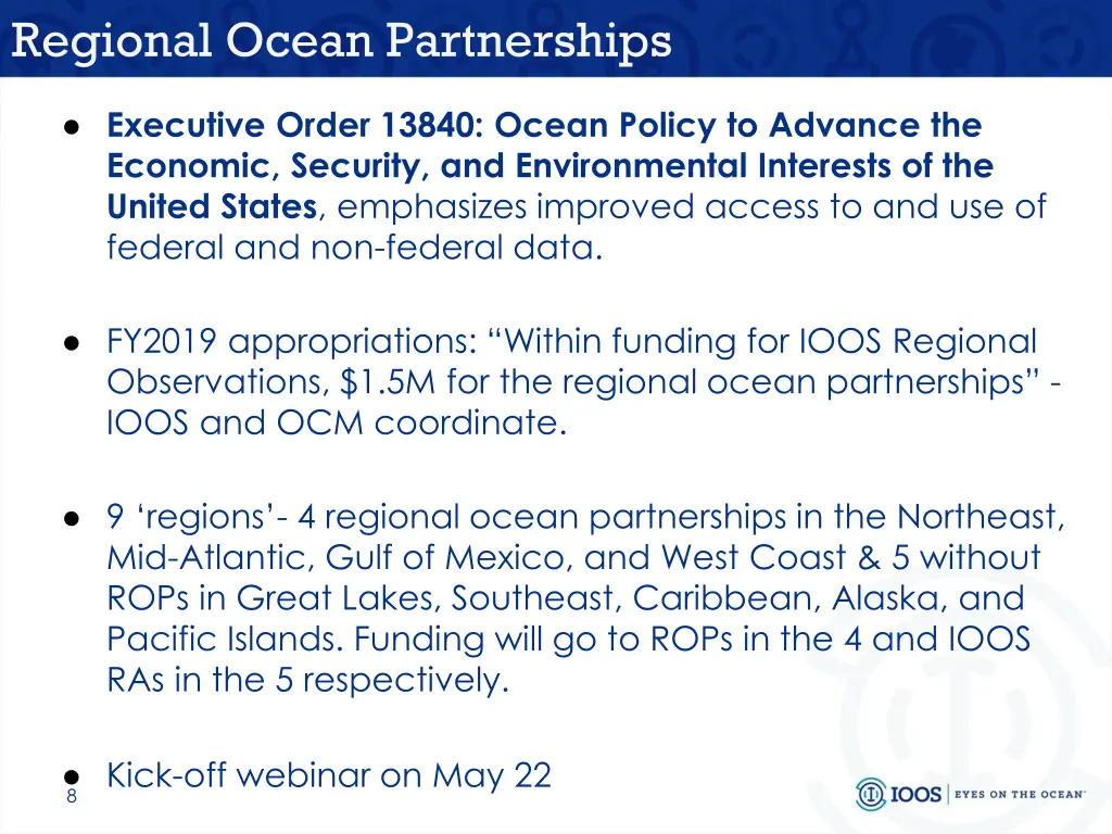 regional ocean partnerships