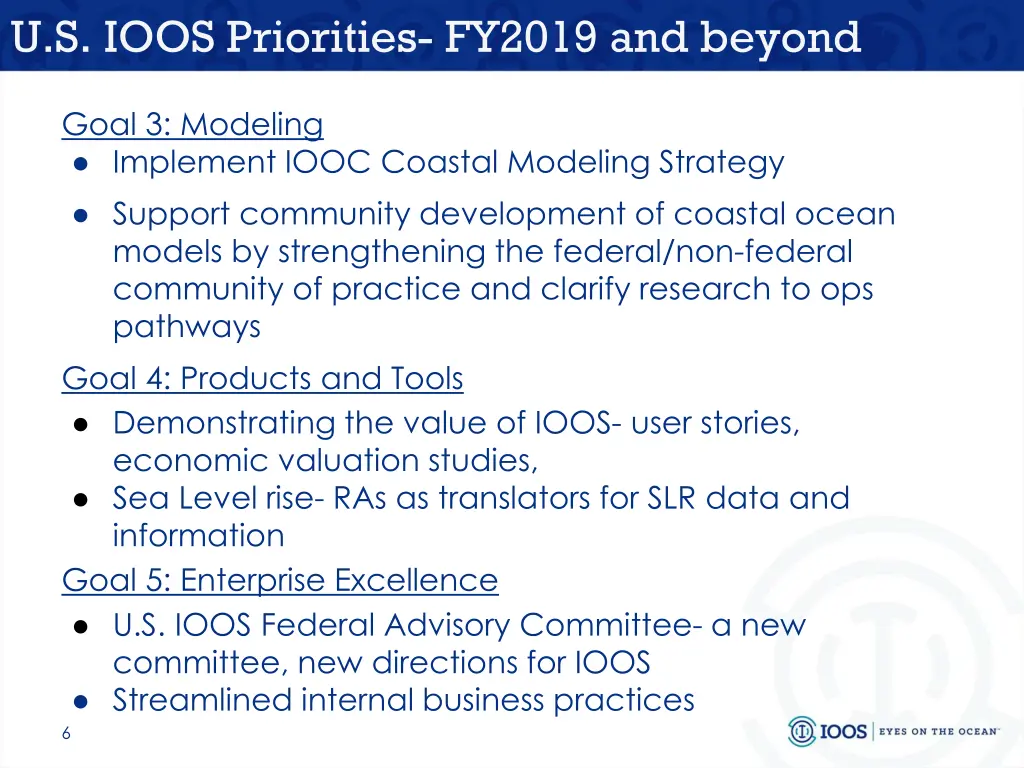 u s ioos priorities fy2019 and beyond 1