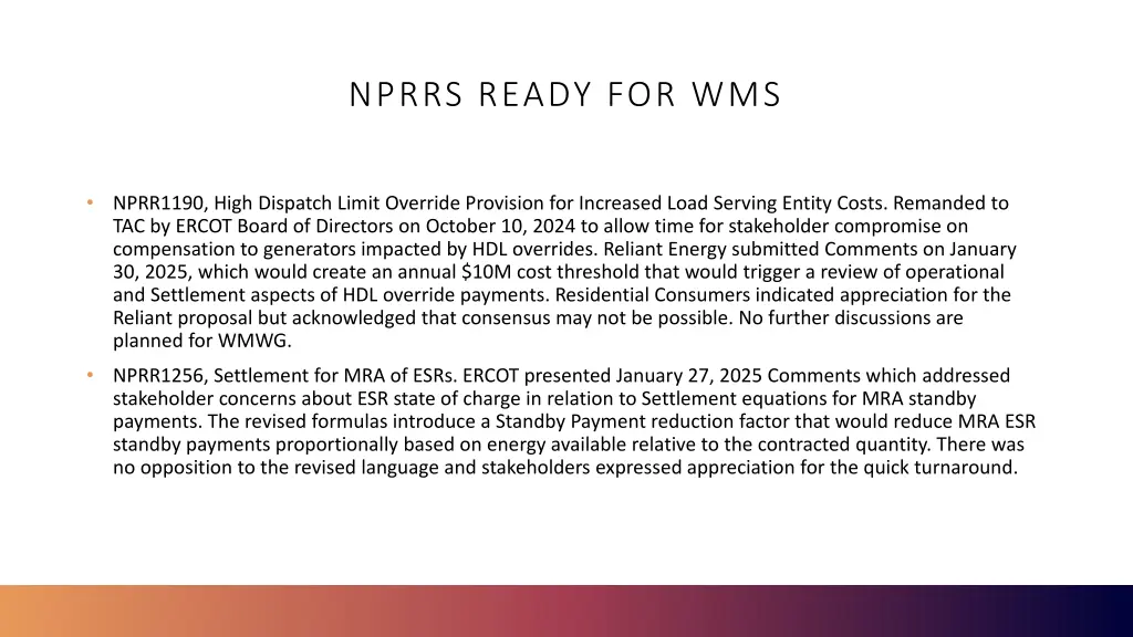 nprrs ready for wms