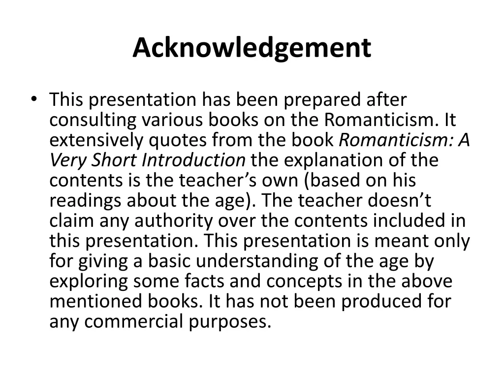 acknowledgement