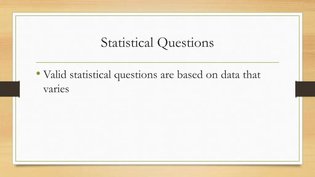 statistical questions