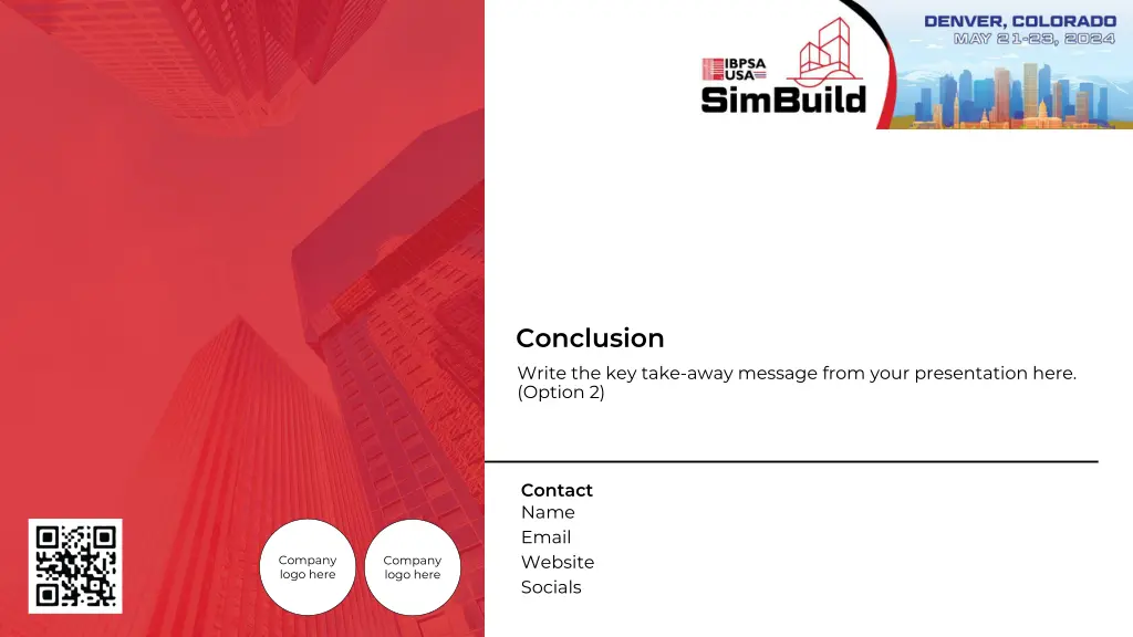 conclusion write the key take away message from 1