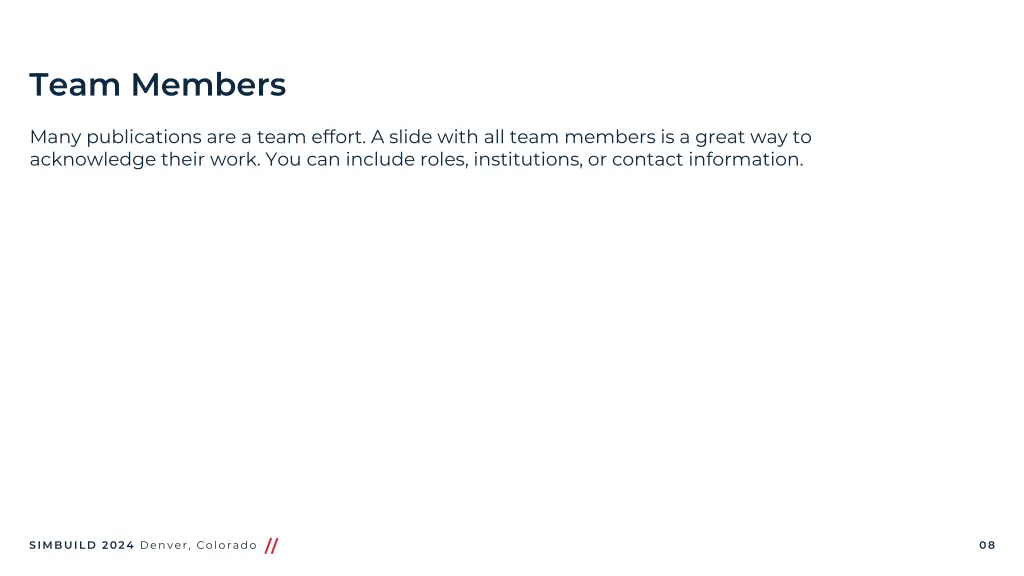 team members
