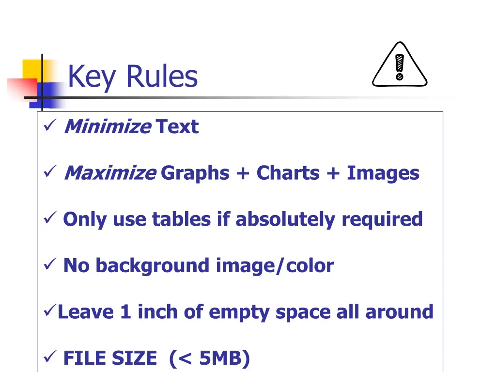 key rules