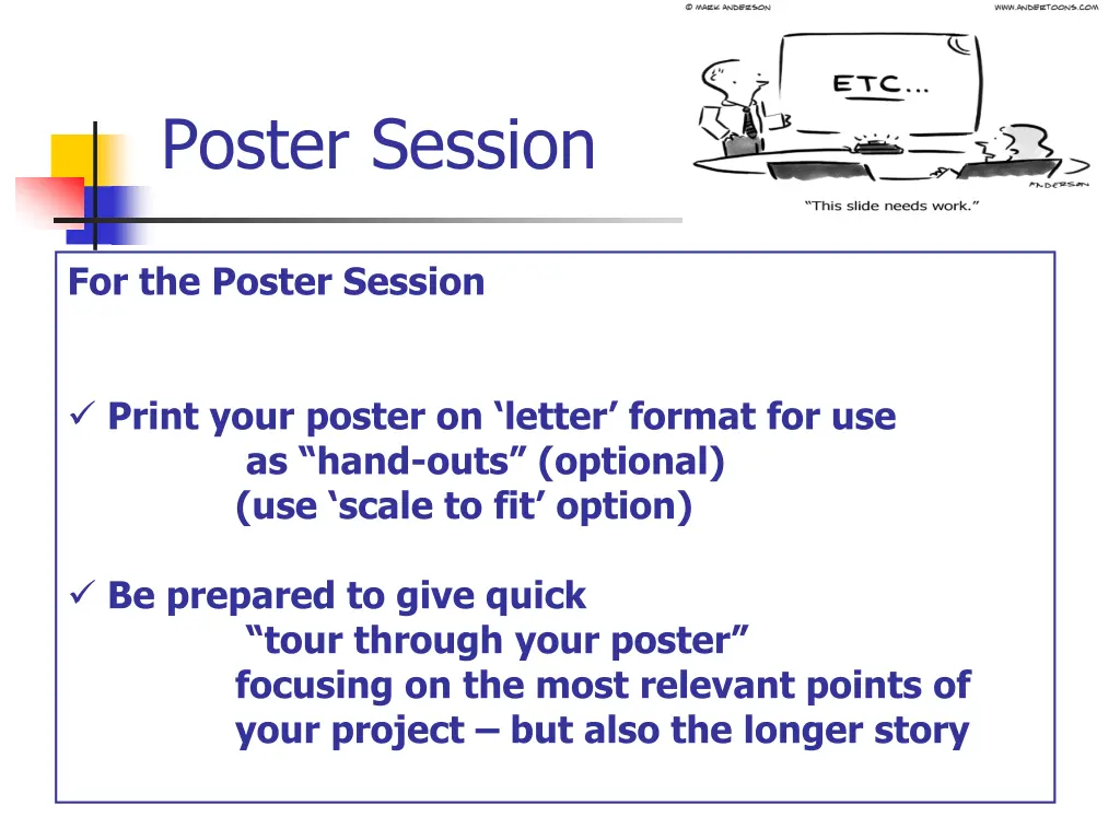 poster session