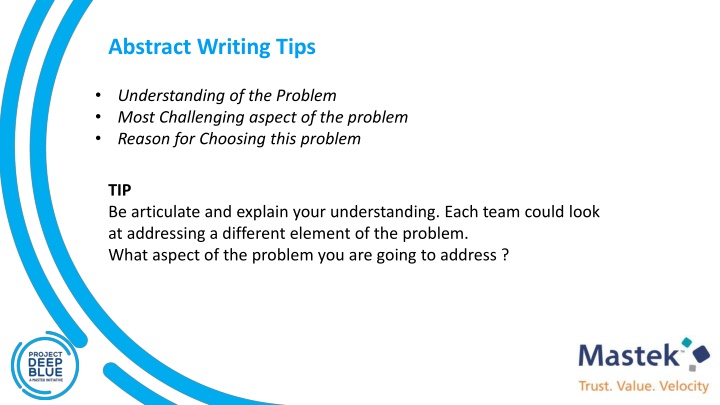 abstract writing tips
