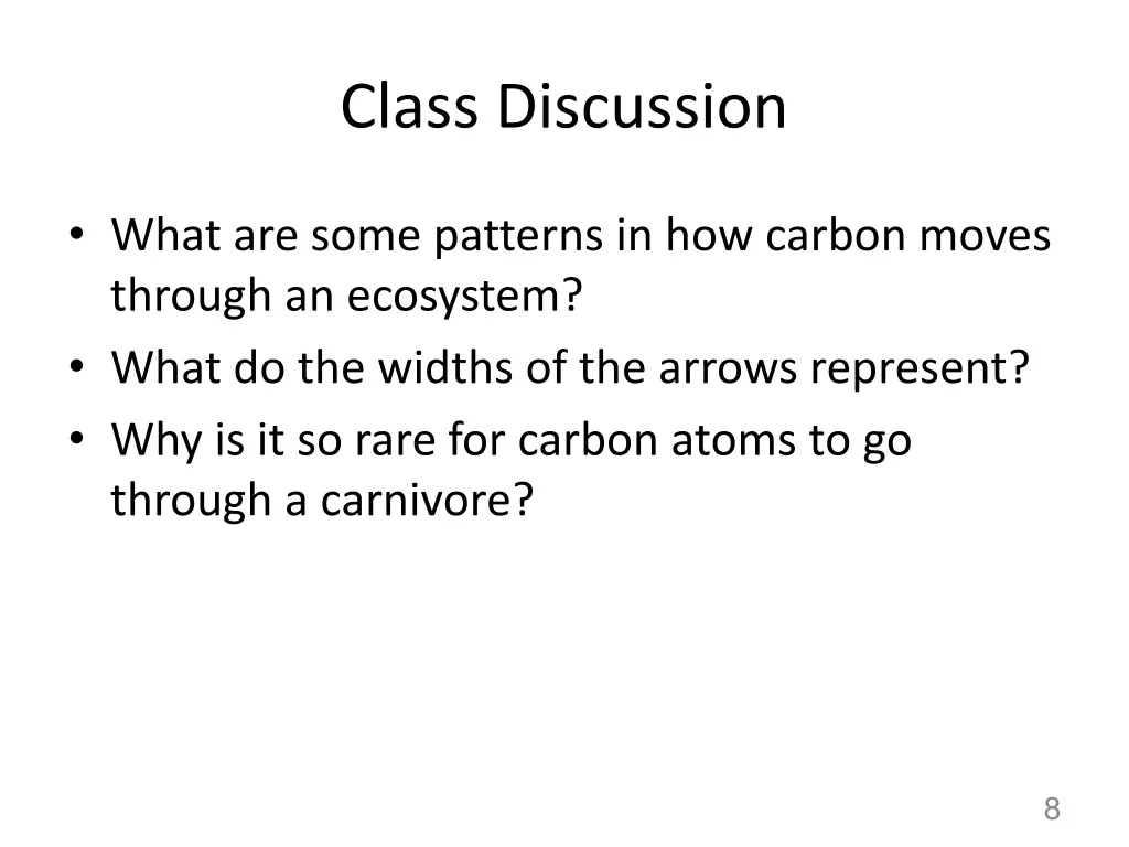 class discussion