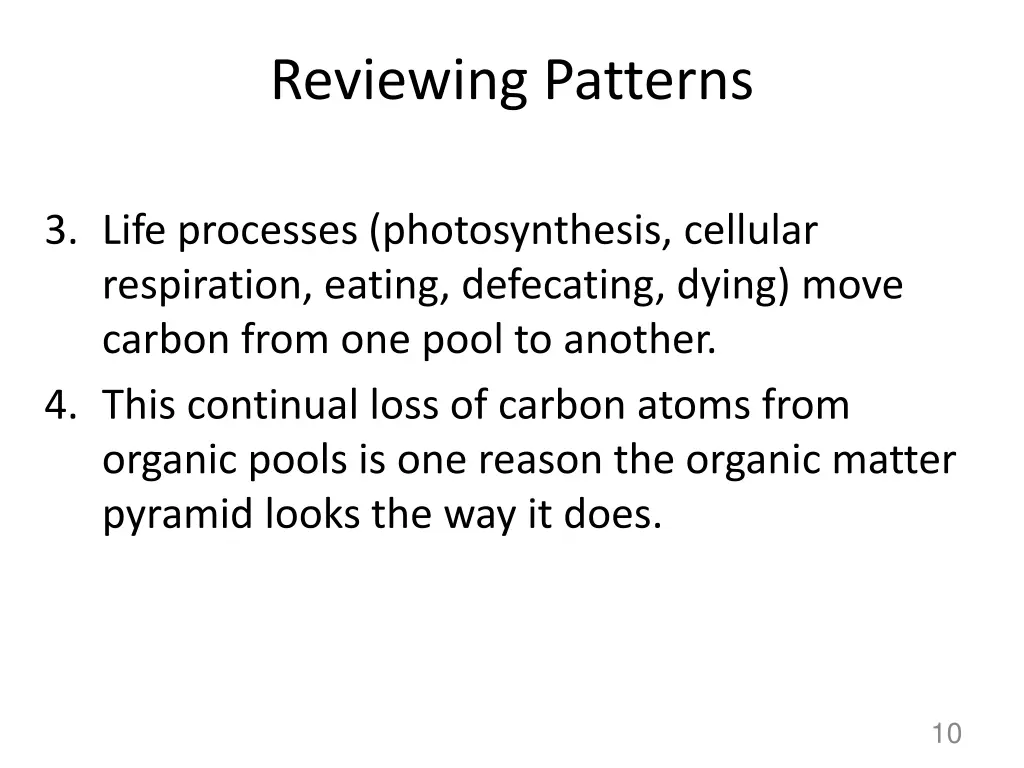 reviewing patterns 1