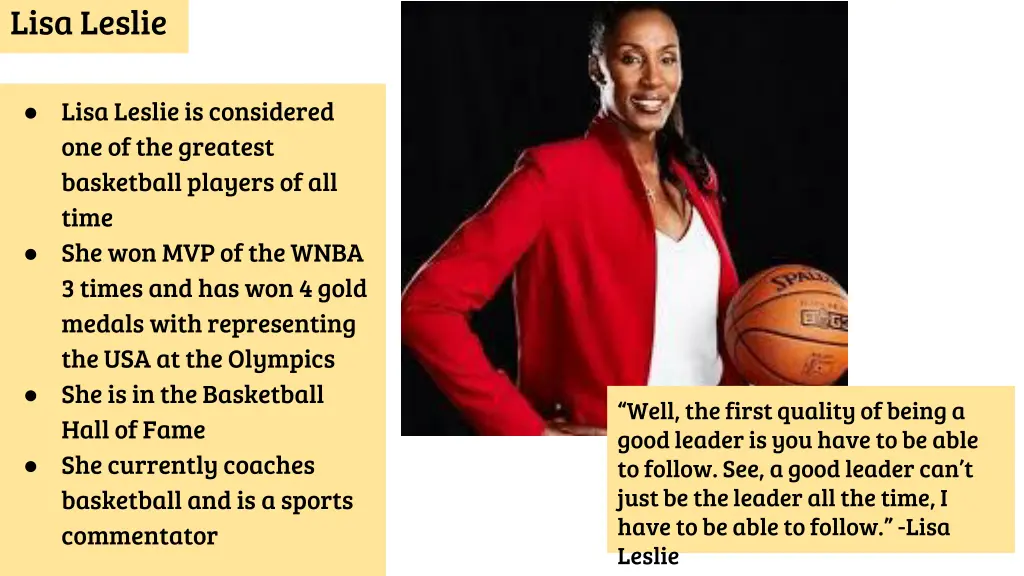 lisa leslie