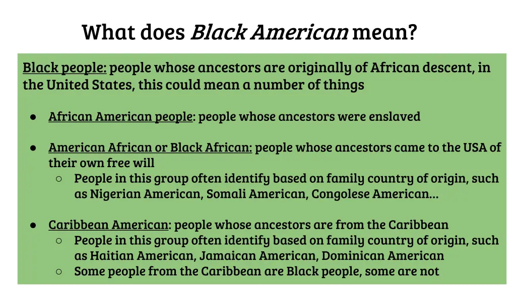 what does black american mean