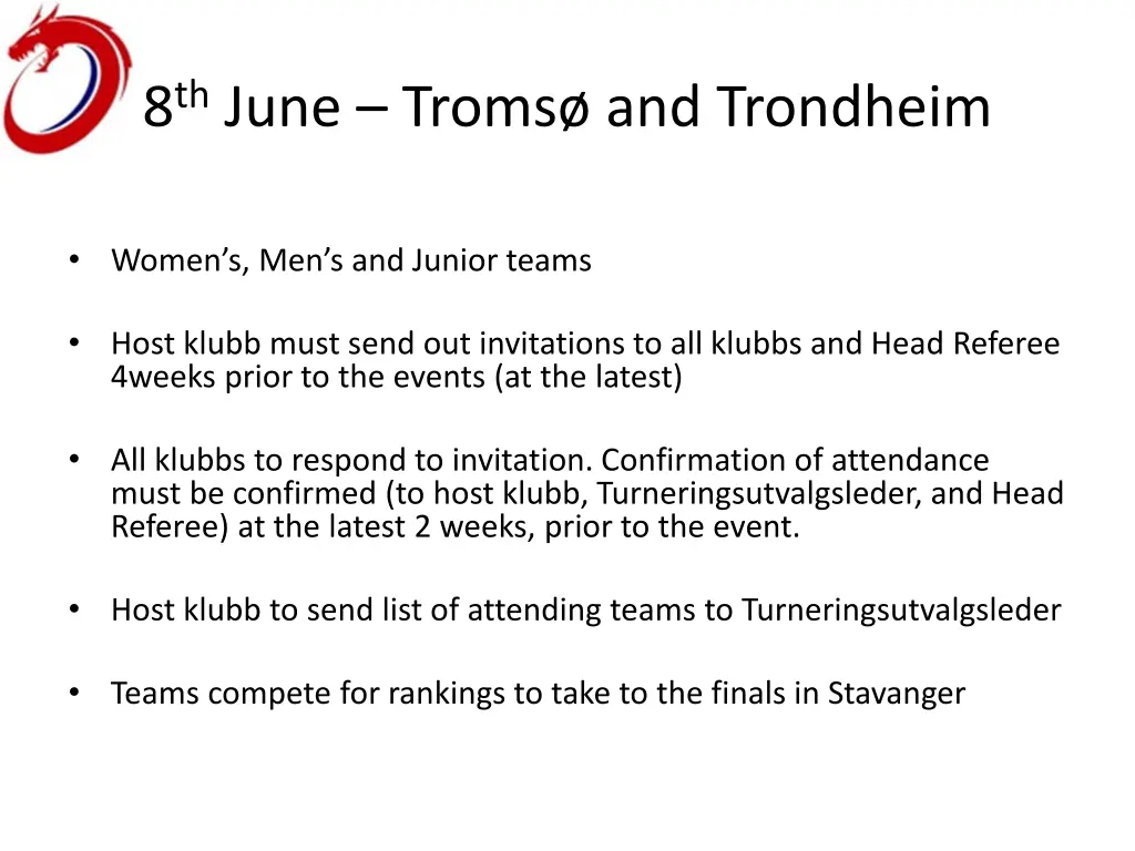 8 th june troms and trondheim