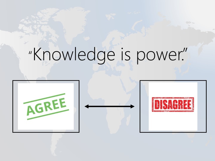 knowledge is power