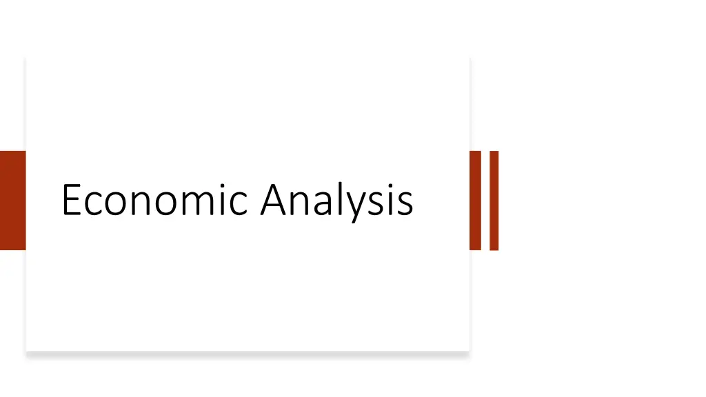 economic analysis