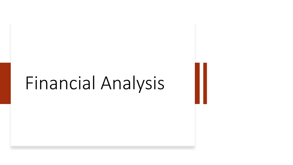 financial analysis