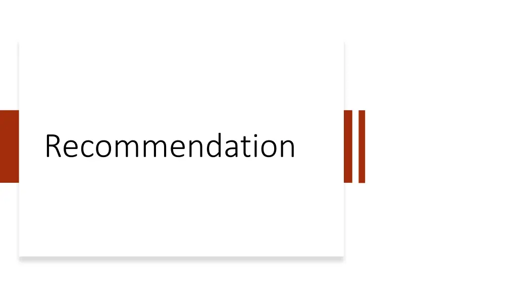 recommendation