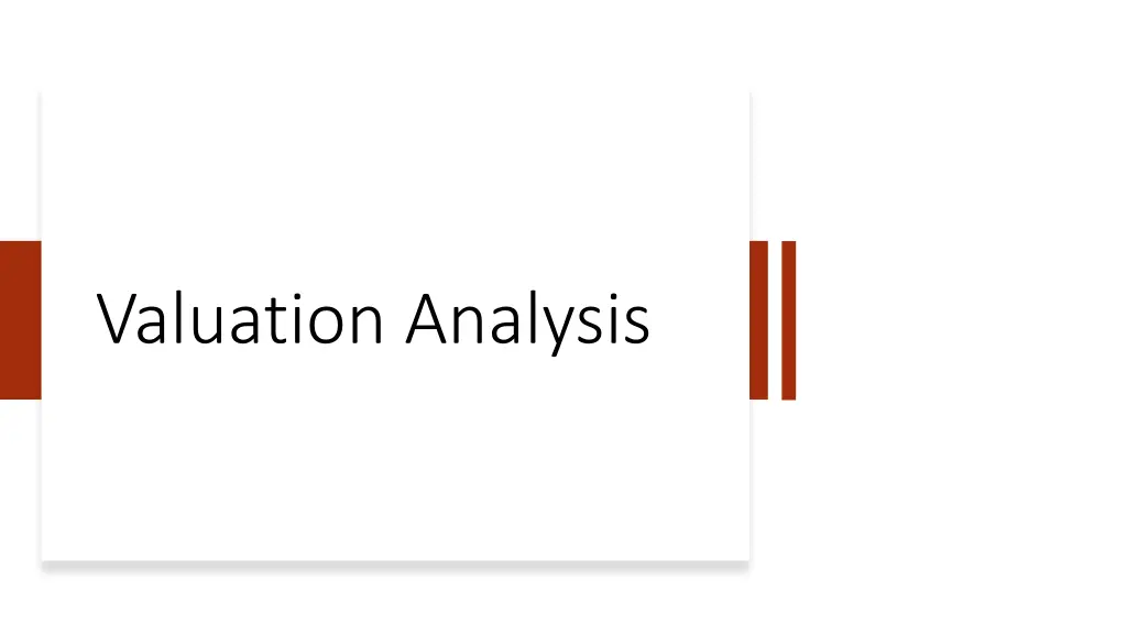 valuation analysis
