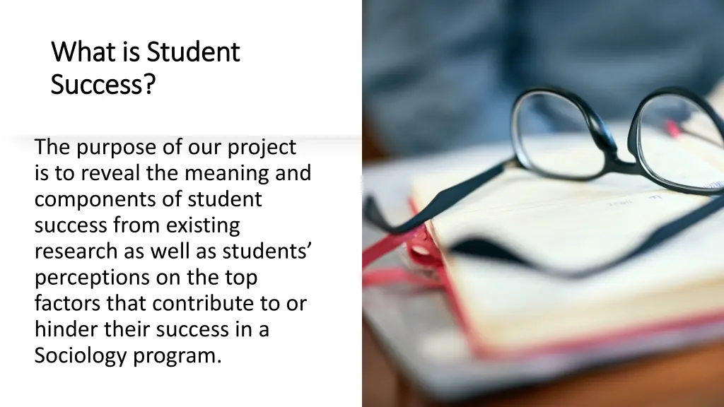 what is student what is student success success