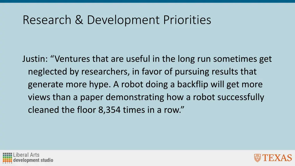 research development priorities