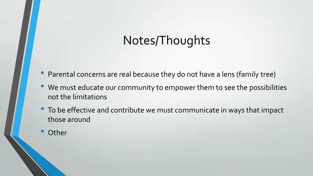 notes thoughts