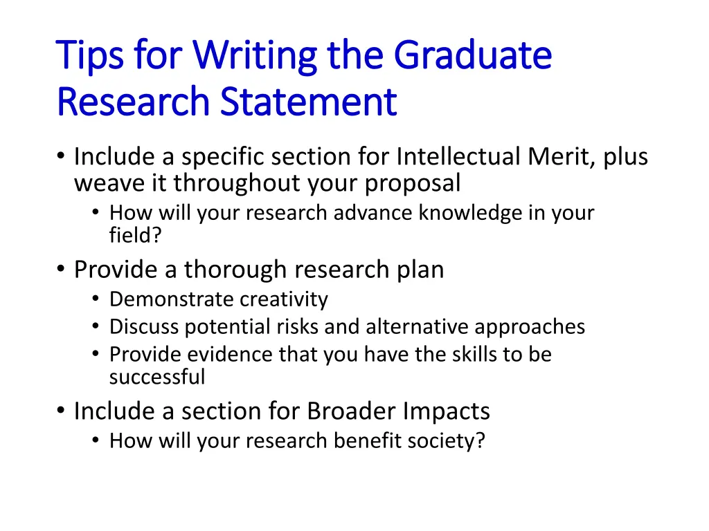 tips for writing the graduate tips for writing