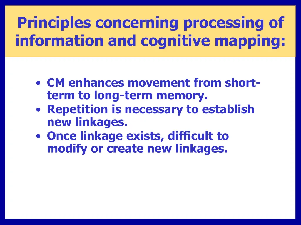 principles concerning processing of information