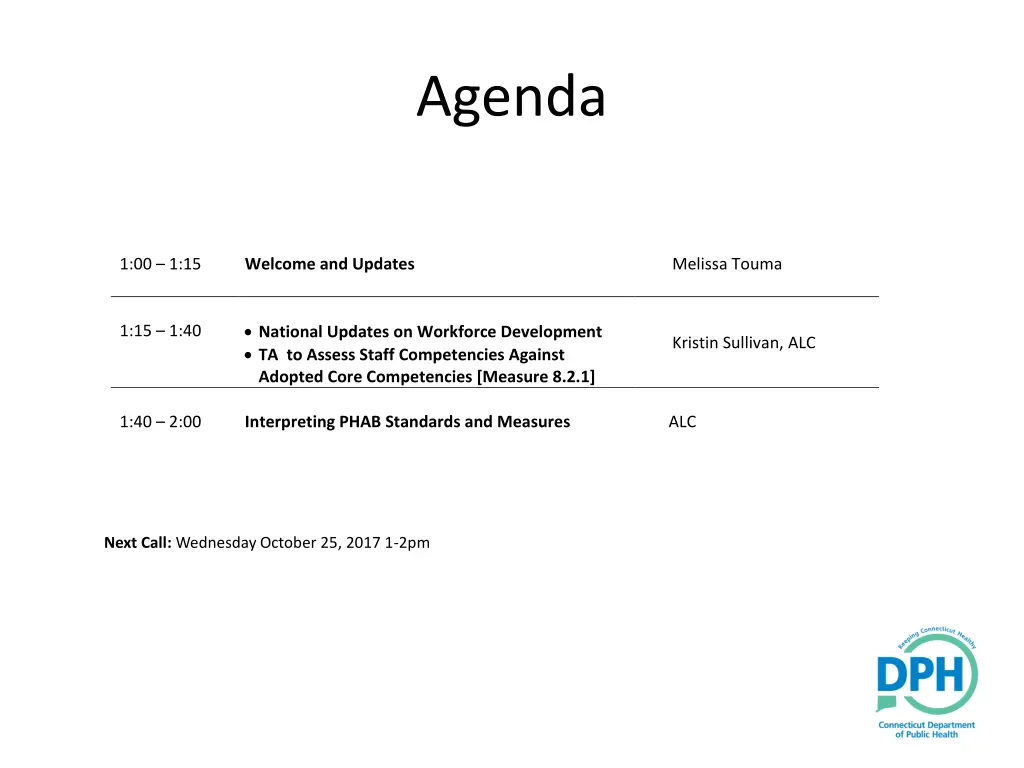 agenda