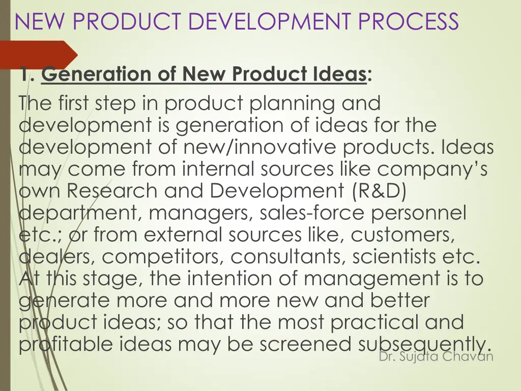 new product development process