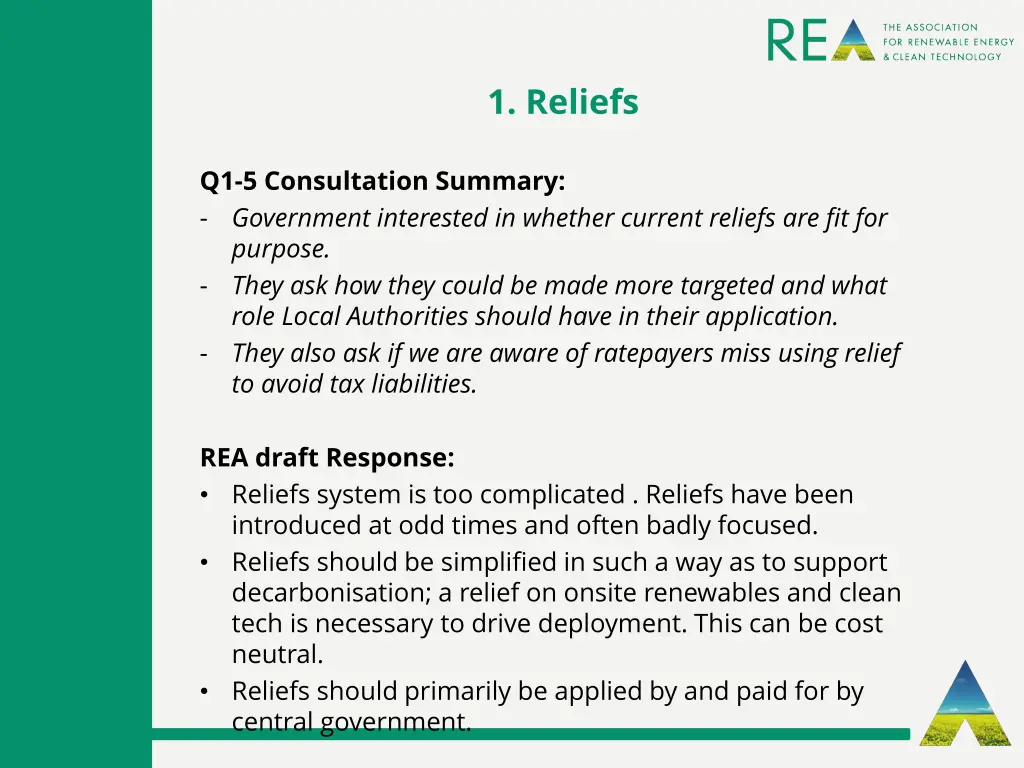 1 reliefs