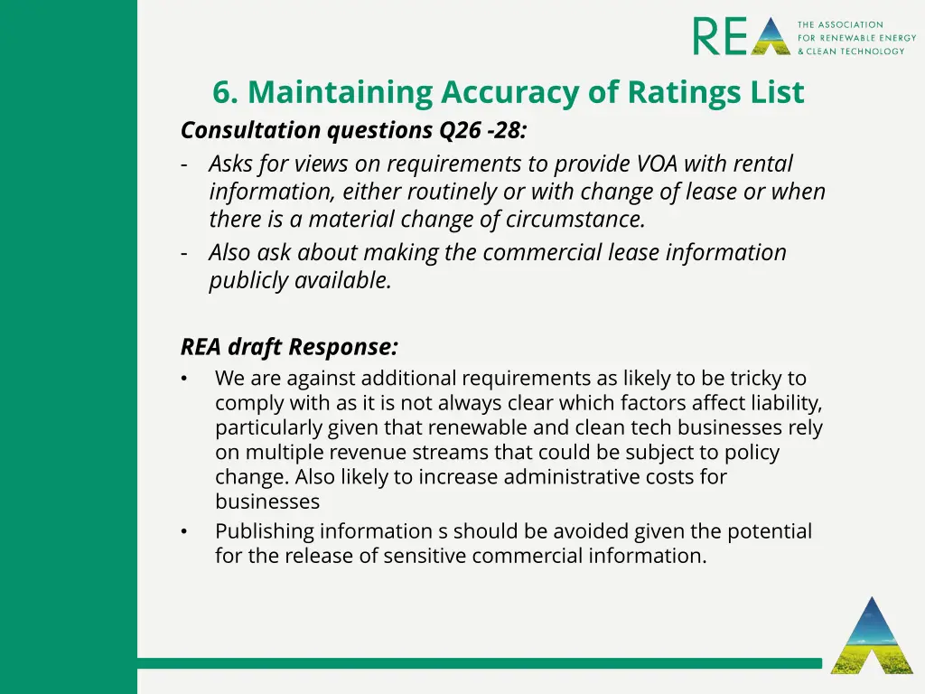 6 maintaining accuracy of ratings list