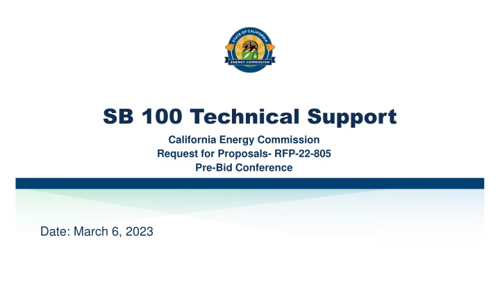 sb 100 technical support california energy