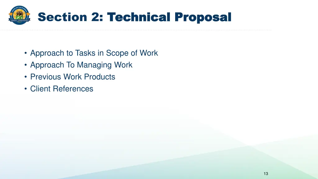 section 2 technical proposal technical proposal