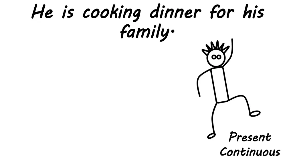 he is cooking dinner for his family 1