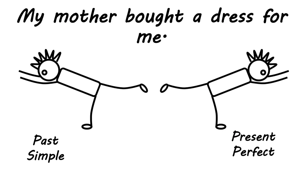 my mother bought a dress for me