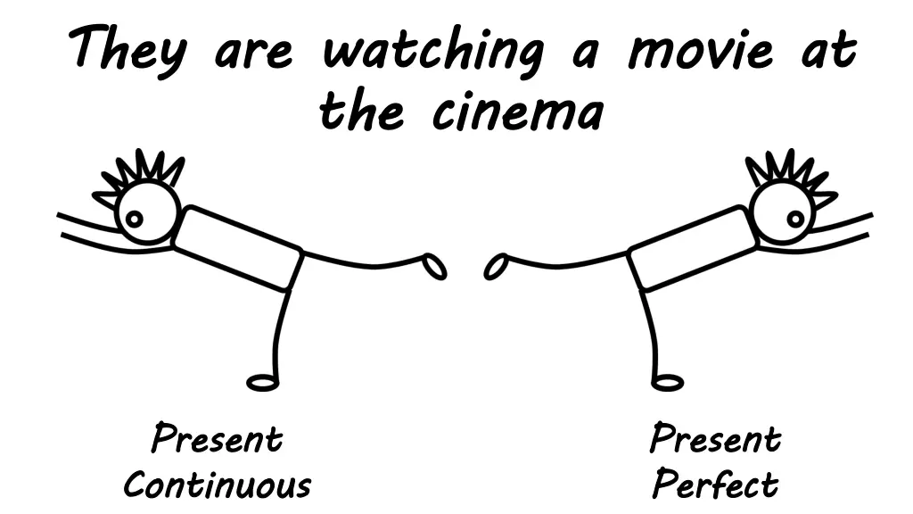 they are watching a movie at the
