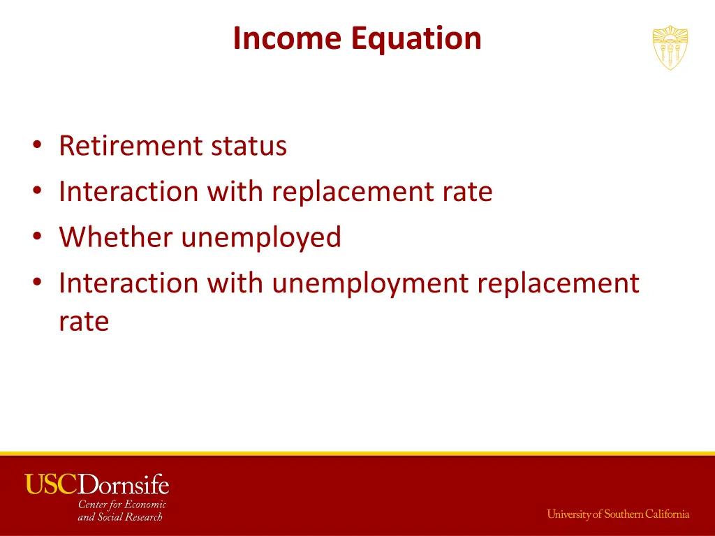 income equation