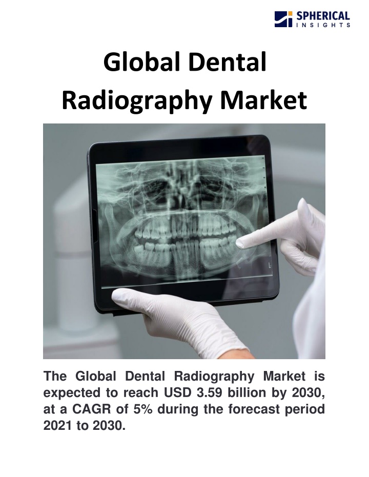 global dental radiography market