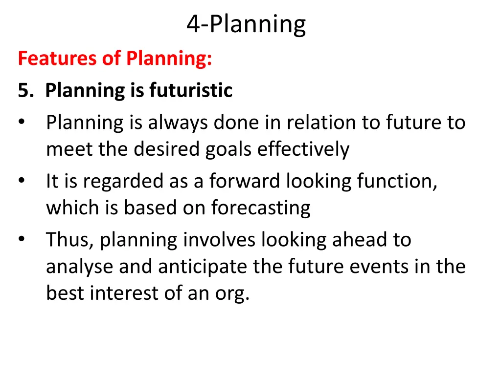4 planning 5