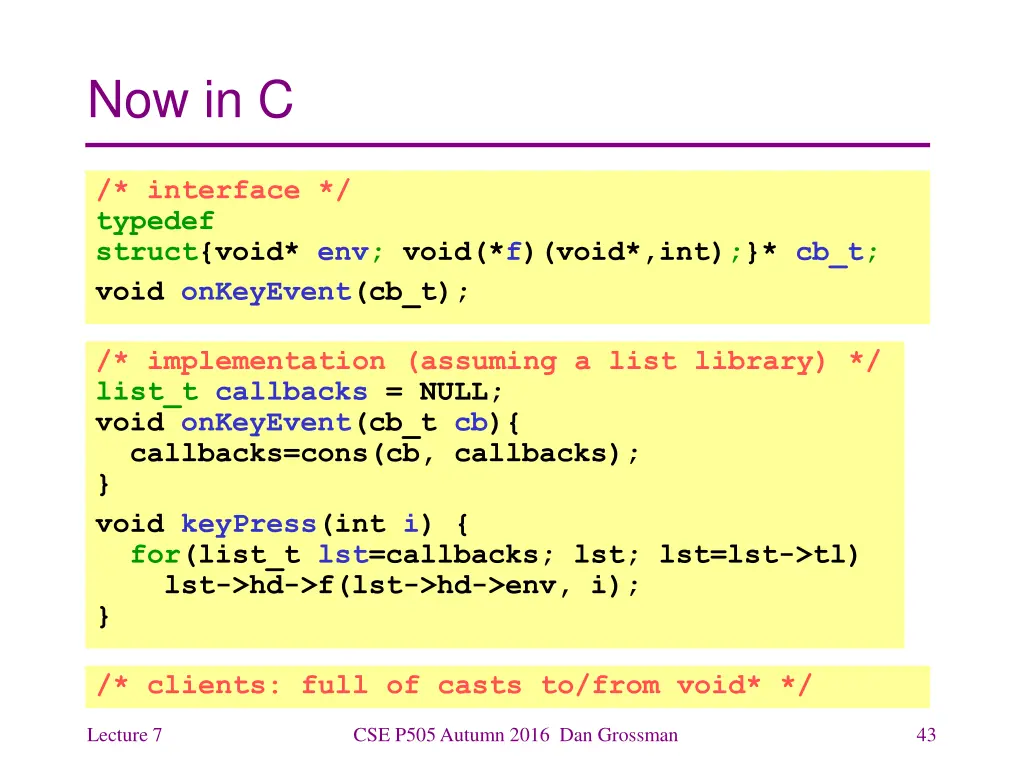now in c