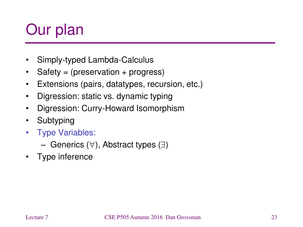 our plan 1